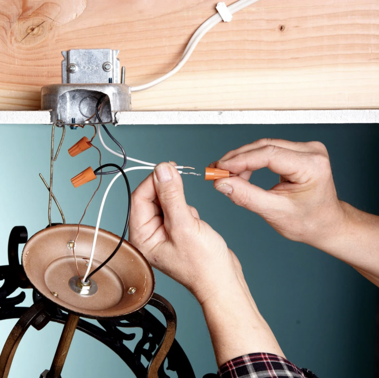 how to install a light fixture