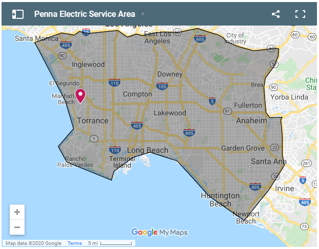 Penna Electric Service Area