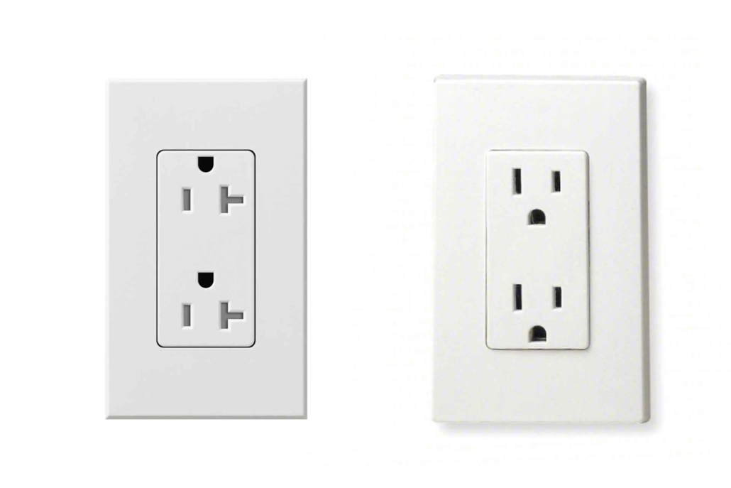 The difference between a 20 amp vs a 15 amp electrical outlet explained