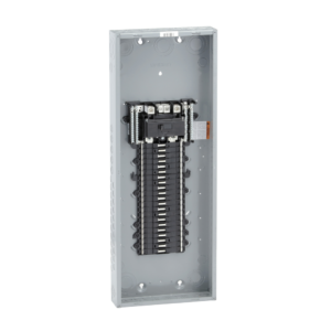 Square D QO142M200P 200A 120/240V 1phase Convertible Main Breaker Load Center, Plug-On Neutral, 42 Spaces / 52 Circuits, NEMA-1, Gray